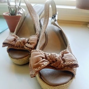 Franco Sarto A-Oympia Leather Wedge 10.5